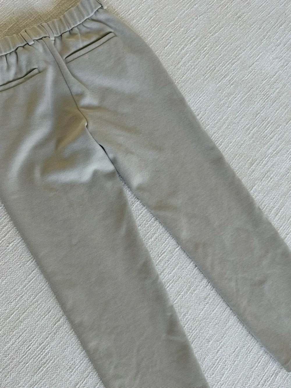 Boys Classic Straight-Leg Pants in Light Beige
